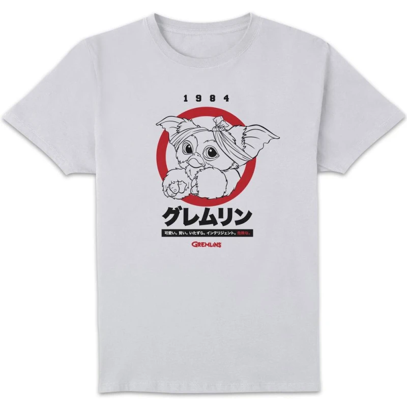 Image of Gremlins Gizmo Japanese Mens T-Shirt - White - S