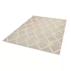 Image of Asiatic Monty Rug 160x230cm Beige And Cream Diamond