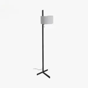 image of Faro Stand Up Black And Grey Floor Lamp