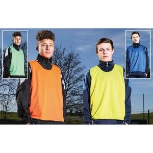 Image of Reversible Mesh Training Bib Yellow/Royal - Youths