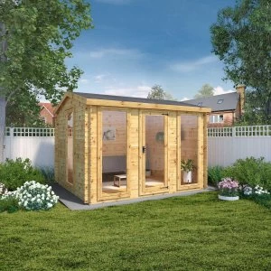 Image of Mercia Kielder 19mm Log Cabin - 3.5m x 3m