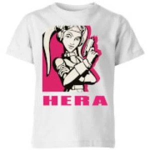 image of Star Wars Rebels Hera Kids T-Shirt - White - 11-12 Years