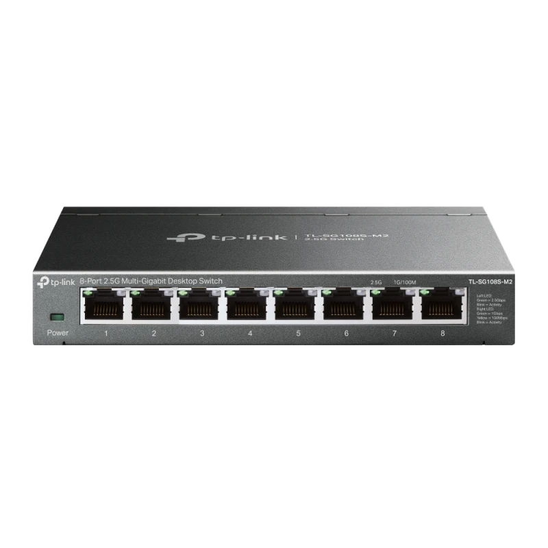 Image of TP-LINK TL-SG108S-M2 V1 - Switch - unmanaged - 8 x 100/1000/2.5G - des