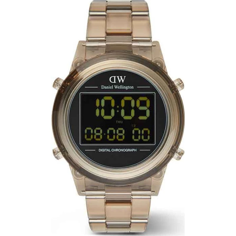 Image of Daniel Wellington Daniel Wellington DW00100767 Retro Digital 42mm Quartz Watch in Brown Brown One Size Unisex 7315030061321