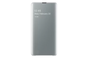 image of Samsung White Galaxy S10+ Clear View Cover