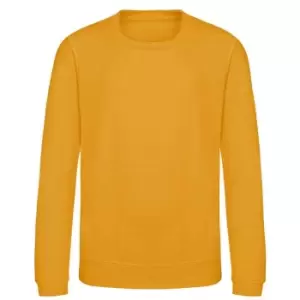 Image of AWDis Just Hoods Childrens/Kids Sweatshirt (5-6 Years) (Mustard Yellow)