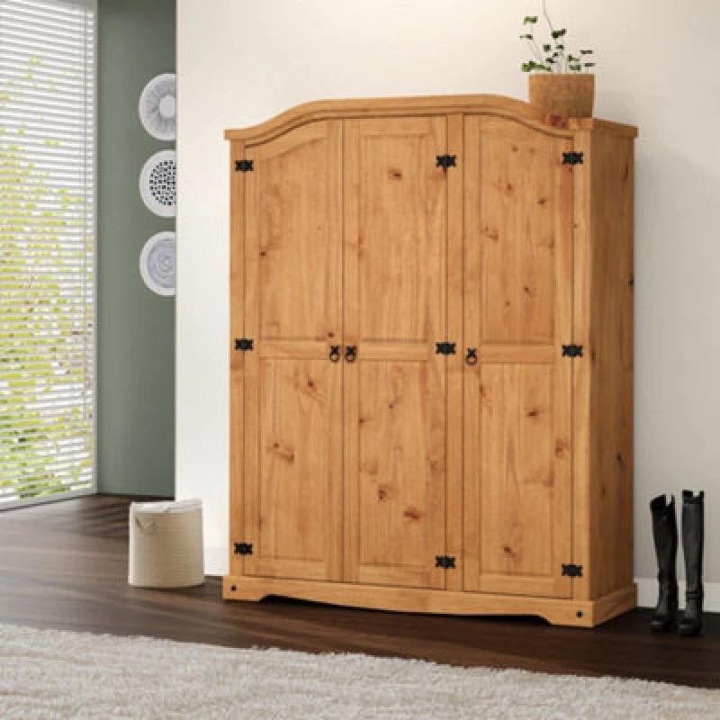 Image of MERCERS FURNITURE Corona 3 Door Arch Top Wardrobe 5060335861641