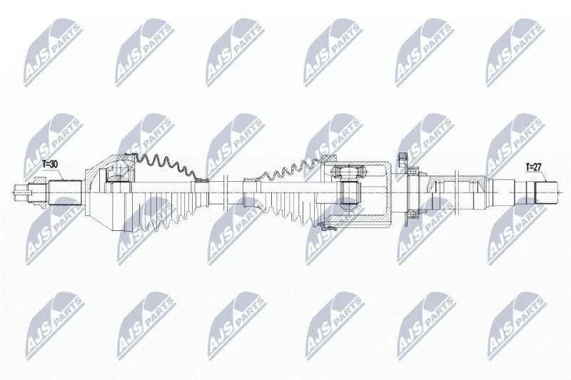 Image of NTY Drive shaft NTY NPW-AR-010