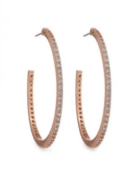 image of Jon Richard Rose Gold Hoop Earring