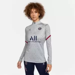 image of Nike Paris Saint Germain x Jordan Strike Drill Top Womens - Grey