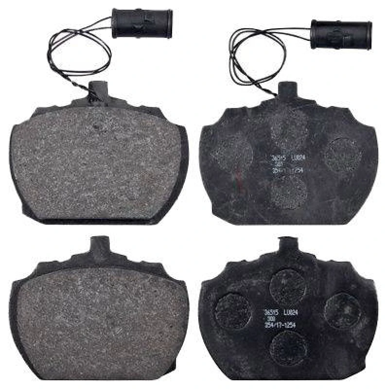 Image of A.B.S. 36515 Brake pad set with integrated wear sensor Brake Pad Set,disc brake (402)