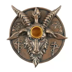 Image of Baphomet Head Incense and Candle Holder