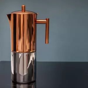 Image of La Cafetiere Copper 10 Cup Espresso Cafetiere Brown/Silver