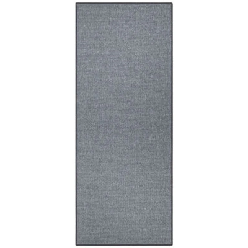 Image of The Rugs Loop Runner Rug Non Slip Polypropylene Easy Care Low Pile In Grey