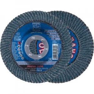 image of PFERD 67689042 POLIFAN-serrated washer PFR 115-L Z40 SGP CURVE STEELOX Diameter 115mm 10 pc(s)