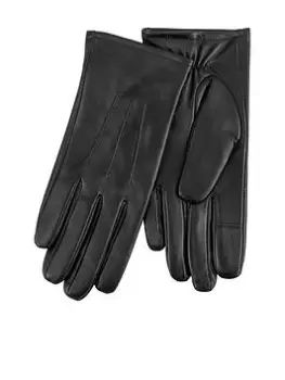 image of TOTES 3 Point Smartouch Leather Gloves - Black Size M Women