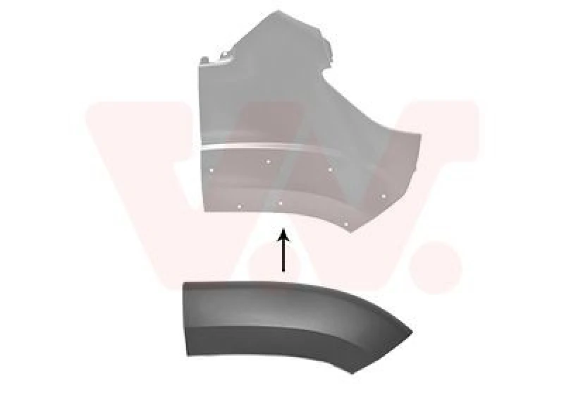 Image of VAN WEZEL Fender flare VAN WEZEL 1652524