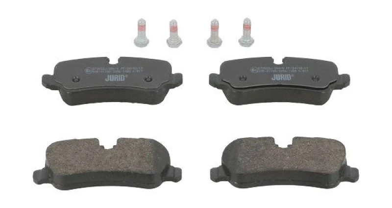 Image of JURID 572522J Brake pad set prepared for wear warning indicator, with accessories Brake Pad Set,disc brake (402)