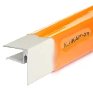 Alukap-xr 16mm End Stop Bar 2.4M White