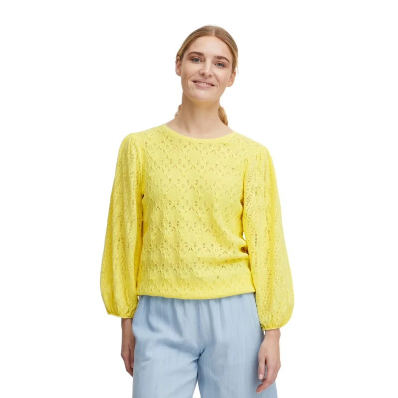 Image of b.Young Woman sweater b.young Olivette 2 Jaune Female S