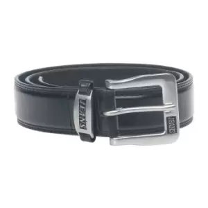 image of Duke Mens Kenny Bonded Leather Metal Buckle Belt (32) (Black)