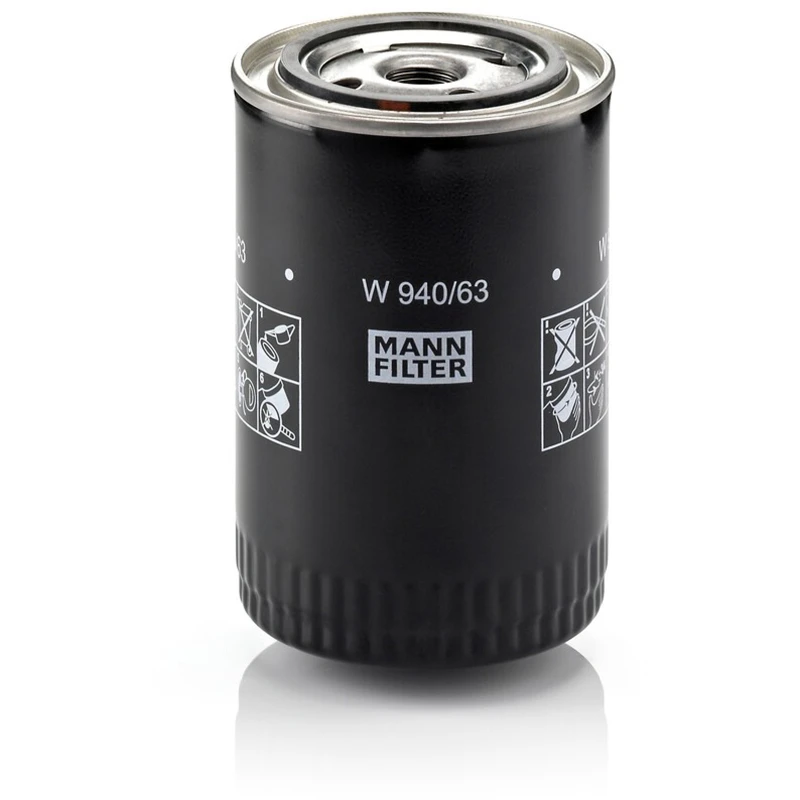 Image of MANN-FILTER W 940/63 Oil filter Spin-on Filter, with two anti-return valves Oil Filter (7)