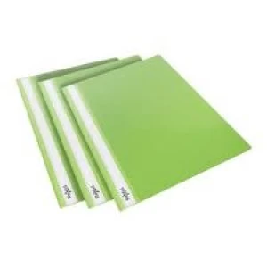 Image of Rexel Choices Report Fldr Clear Front Capacity 160 Sheets A4 Green Ref