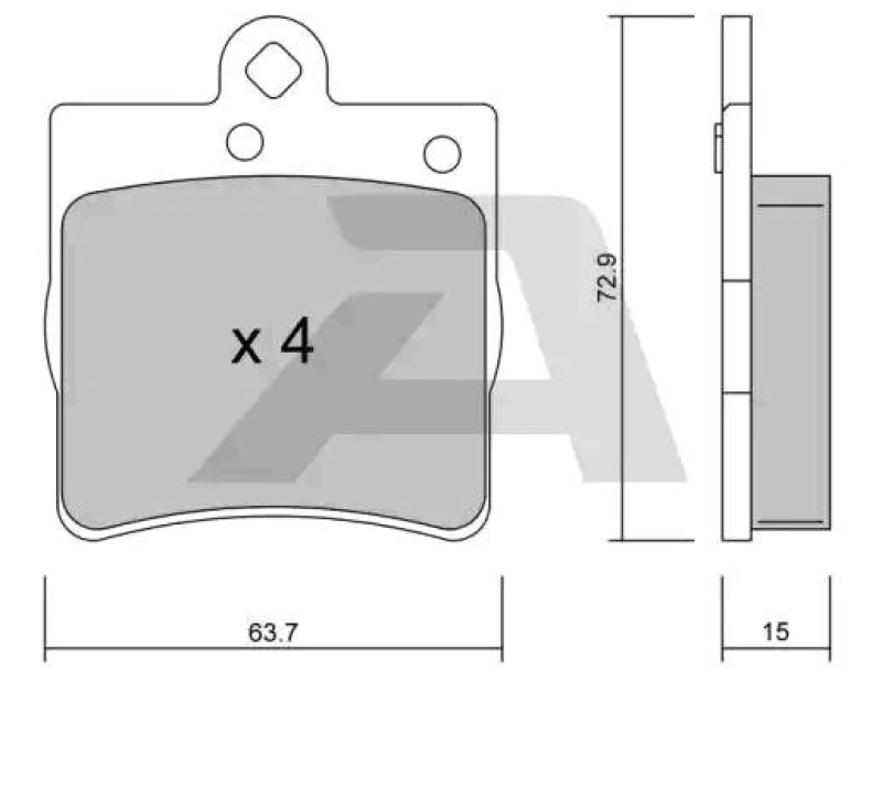 Image of AISIN Brake pad set AISIN BPMB-2007