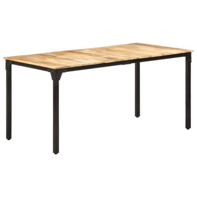 Image of VIDAXL Dining Table 160x80x76cm Rough Mango Wood Vidaxl 8720286067512