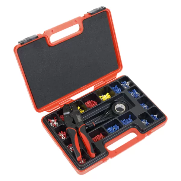 Image of Genuine SEALEY AK386 Ratchet Crimping Tool Kit 552pc