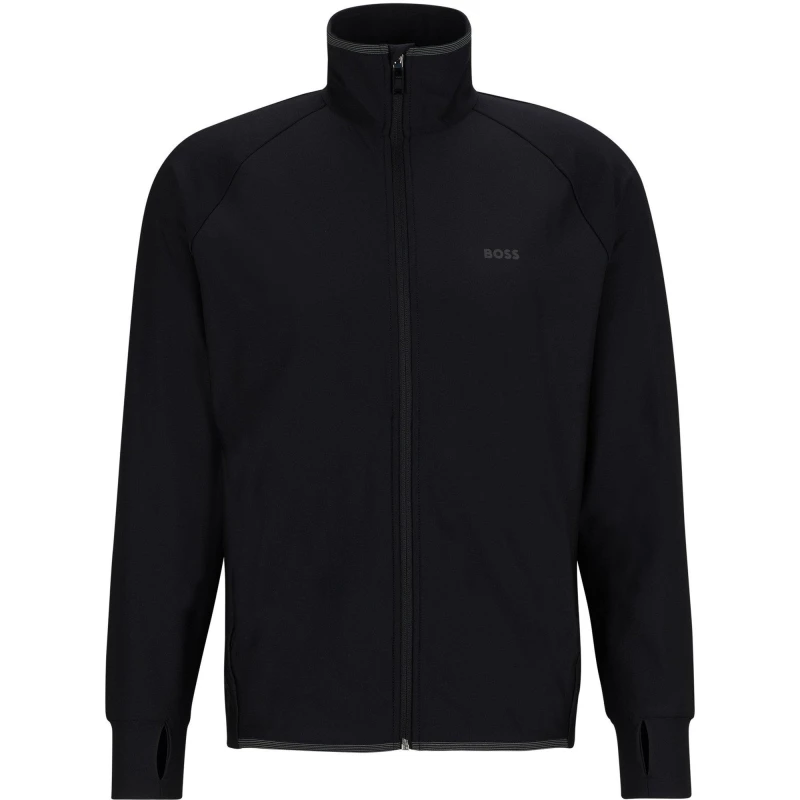 Image of Boss Mens Sicon Active Zip Hoodie Black male S