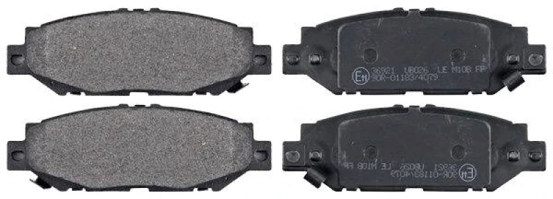 Image of A.B.S. 36921 Brake pad set with acoustic wear warning Brake Pad Set,disc brake (402)