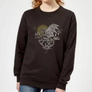 Image of Harry Potter Thestral Womens Sweatshirt - Black
