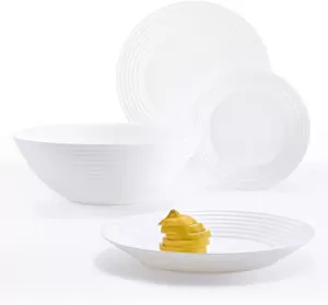 image of Luminarc Harena Dinner Set White 19 Piece