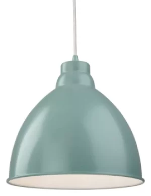 image of Union 1 Light Dome Ceiling Pendant Pale Blue, E27