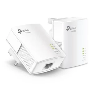 Image of TP-LINK AV1000 1000 Mbps Ethernet LAN White 2 pc(s) UK Plug