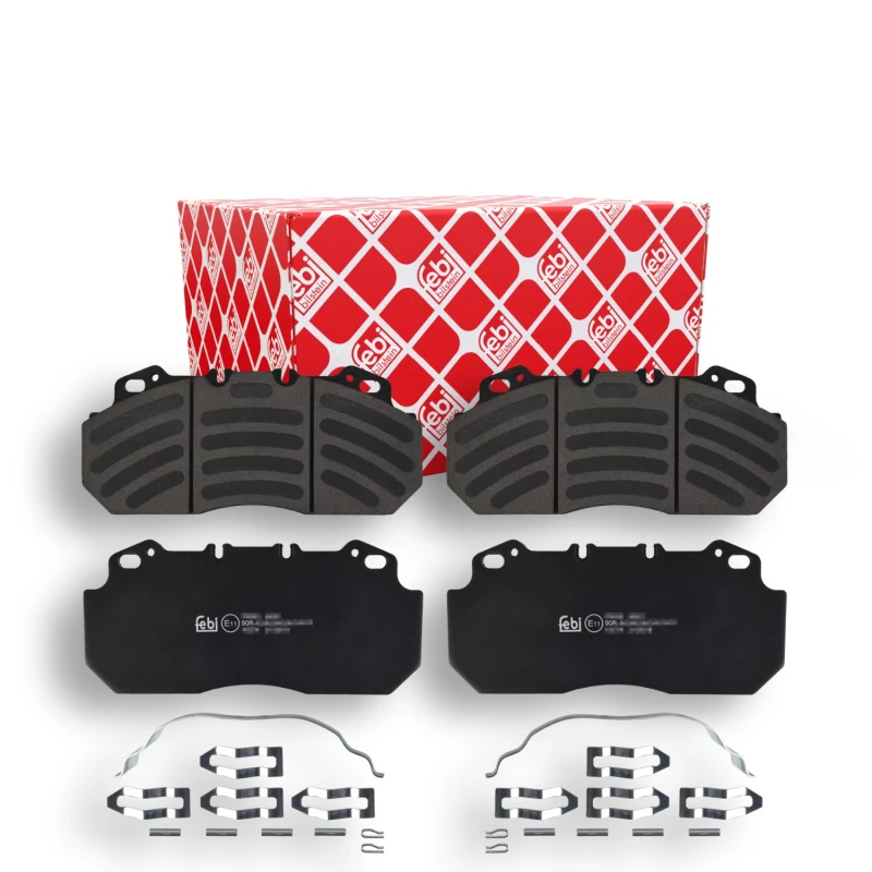 Image of FEBI BILSTEIN 16574 Brake pad set Front Axle, prepared for wear warning indicator Brake Pad Set,disc brake (402)