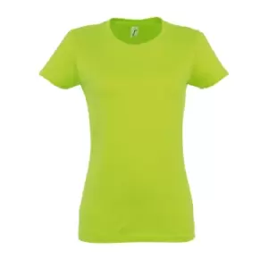 Image of SOLS Womens/Ladies Imperial Heavy Short Sleeve T-Shirt (L) (Apple Green)