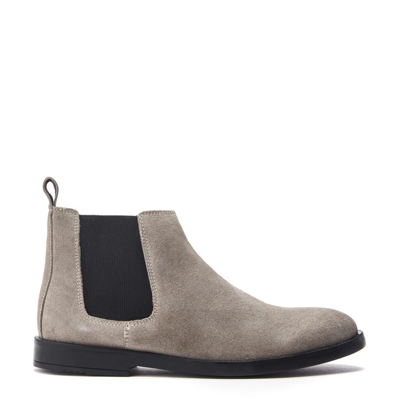 Image of Moda in Pelle Solaro Chelsea Boots - Grey Grey 6