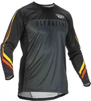 image of Fly Racing Lite L.E. Speeder Motocross Jersey, black-grey-yellow Size M black-grey-yellow, Size M