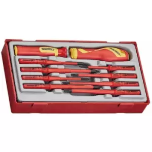 Image of TTV710N TT1 Insulated Interchangeable Screwdriver Set 1000V (10 Pieces) - Teng Tools