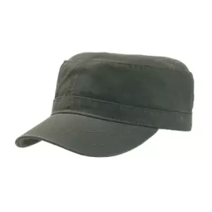 Image of Atlantis Chino Cotton Uniform Military Cap (One Size) (Olive)