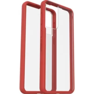 Image of Otterbox React Back Cover For Samsung Galaxy S21 Plus 5G Red/Transparent 77-81575