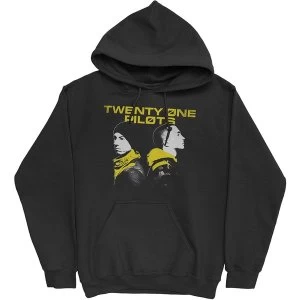 image of Twenty One Pilots - Back To Back Unisex Large Hoodie - Black