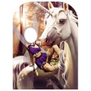 image of Unicorn & Fairy Fantasy Land Child Size Stand-in Cardboard Cut Out