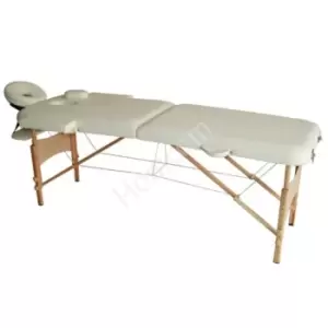 Image of Homcom Salon Portable Folding Massage Table Bed Tattoo Therapy Couch 2 Section White