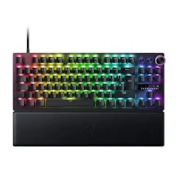 image of Razer Huntsman V3 Pro TKL 80% USB RGB Mechanical Gaming Keyboard Analog Optical Switch (RZ03-04980300-R3W1)