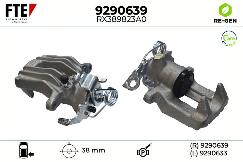 Image of Brake caliper FTE 9290639