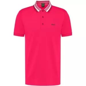 BOSS Paule Polo Top - Pink