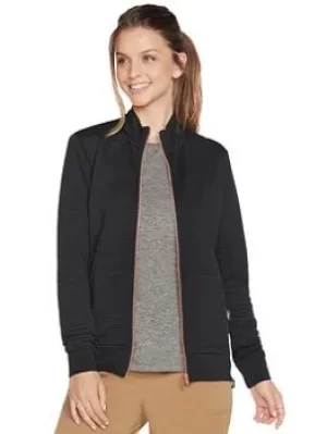 Image of Skechers The Hoodless Hoodie Gowalk Everywhere Jacket, Black, Size L, Women